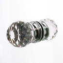 Duschtürgriff / Glastürgriff Kugel, kristallklar facettiert mit Chromsockel, 40mm